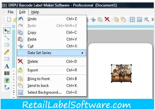 Screenshot of Retail Barcode Label