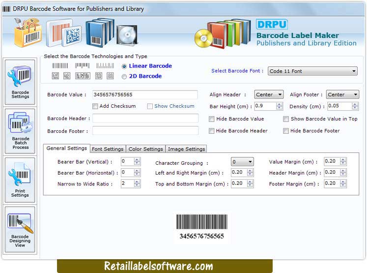 Book Barcode Generator Software screenshot