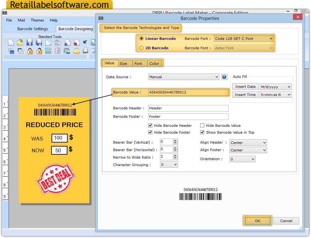 Watch Barcode Label Software Corporate Edition Screenshots