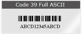 Code 39 Full ASCII