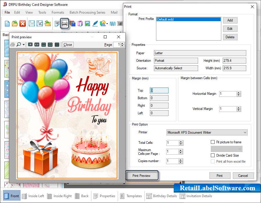 Birthday Cards Maker Software