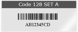 Code 128 SET A