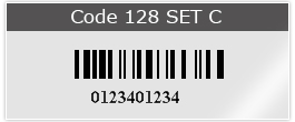 Code 128 SET C