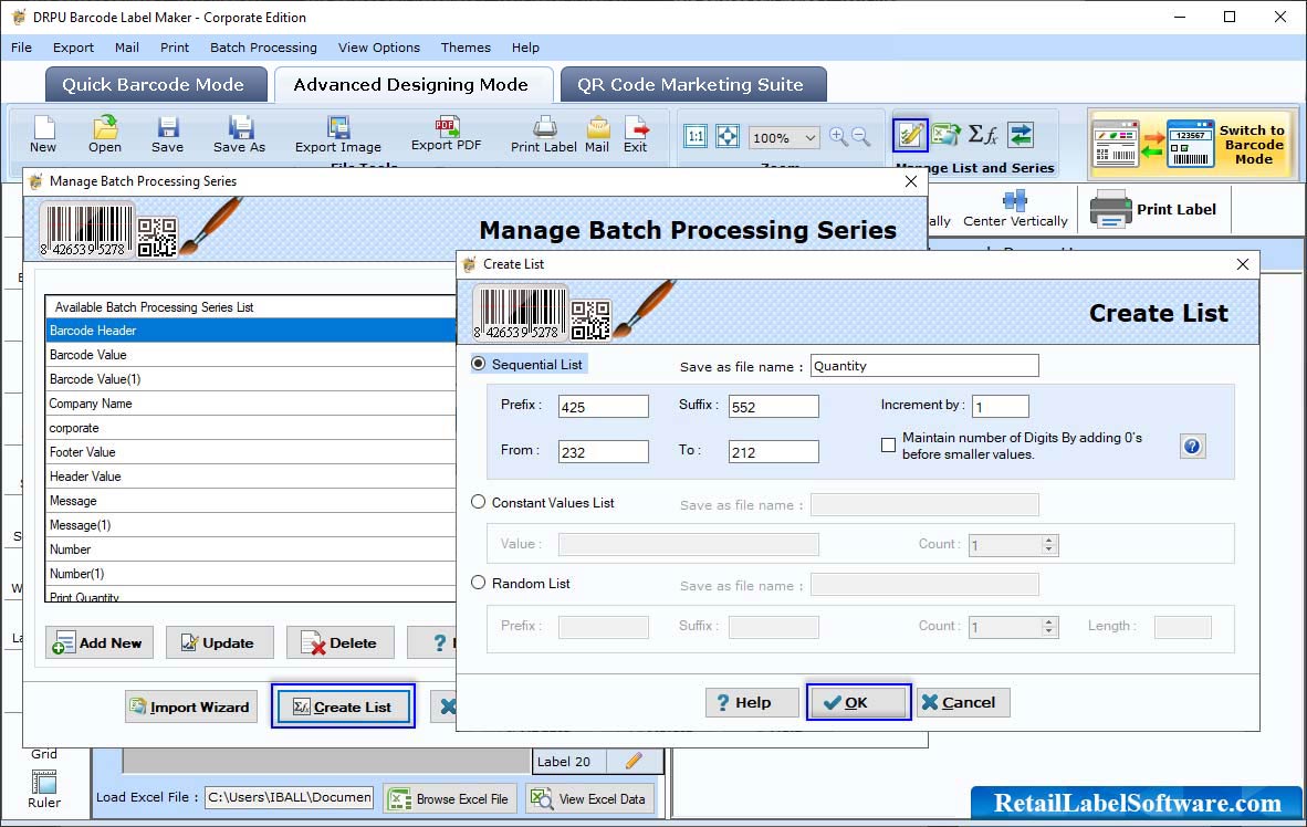 Barcode Label Design Software - Corporate Edition