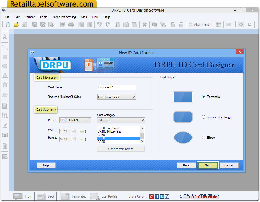 ID card creator program