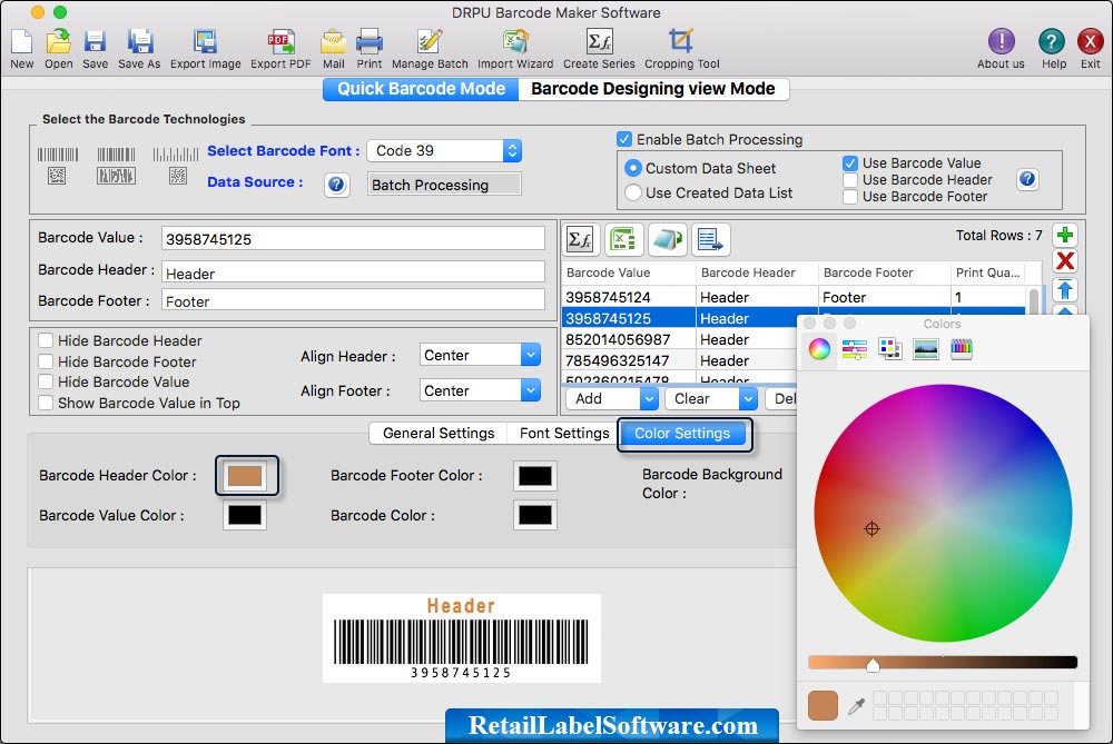 Barcode Labels Software - Mac Edition