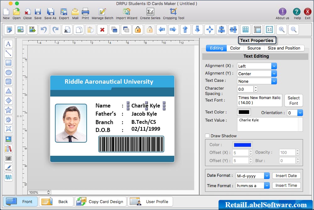 Students ID Cards Maker for Mac