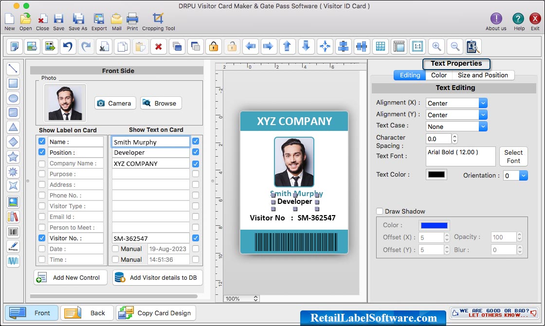 Visitors ID Cards Maker for Mac