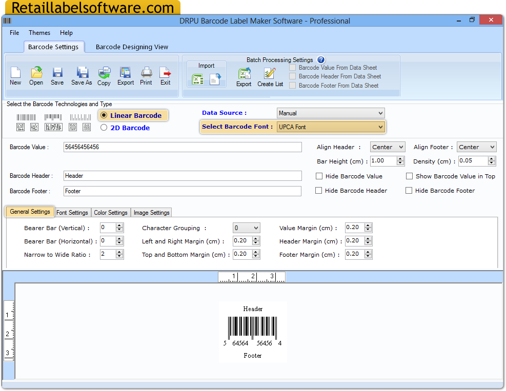 Barcode Label Software - Professional Edition